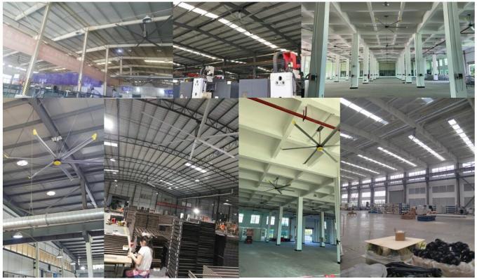배기가스 PMSM 모터 HVLS 천장 팬 7
