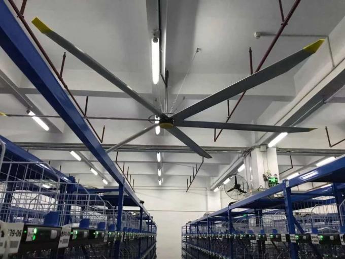 7.3 미터 (24FT) 하프라이스 산업적 큰 천정 선풍기 통풍기 냉각 Fan은 크고 고점유에 사용했습니다