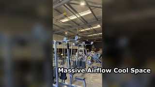 6 블레이드 16피트 5.0M 대용량 저속 팬 데모 보기