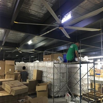 좋은 가격 BLCD 모터 5.0m 16FT 대공류 HVLS 천장 팬 공기 냉각 및 환기를 위해 온라인으로