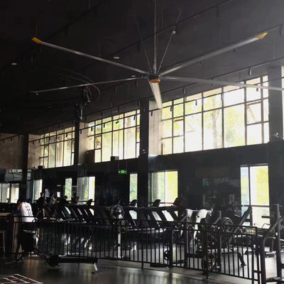 좋은 가격 1.5KW 전원 공급 5 블레이드 7.3m 24FT JUNYI 산업용 HVLS 천장 팬 온라인으로