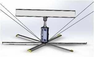 좋은 가격 공기 순환 6 상업용 패들 대형 HVLS 팬 온라인으로