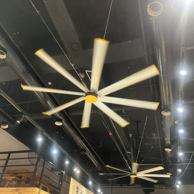 좋은 가격 제어기 HVLS 산업용 공기 순환기 ≤38db 낮은 소음 수준 온라인으로