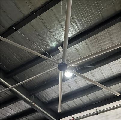 좋은 가격 7.3m 24FT 대형 산업용 HVLS 천장 팬 PMSM 브러시리스 모터와 슈퍼 공기 부피 온라인으로