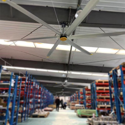 좋은 가격 5.5m 18FT 직선 체육관 안전 상용 HVLS 팬 천장 장착 및 냉각 기능 온라인으로