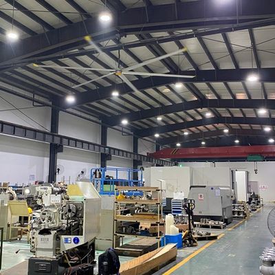 6Pcs 블레이드 7.3m 24FT Pmsm 공기 냉각 및 환기를 위한 에너지 절약 산업 팬