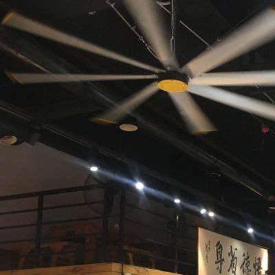 좋은 가격 380V/220V 전압 2.4m 8FT PMSM 모터 HVLS 레스토랑 공기 냉각용 환기 팬 온라인으로