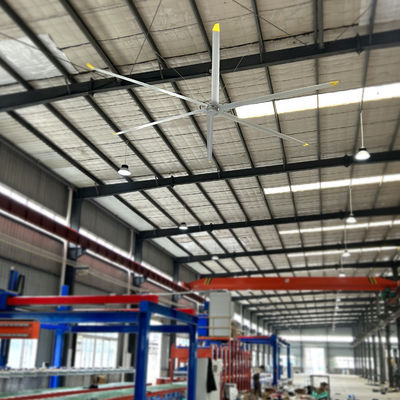 좋은 가격 워크샵 및 창고에서 공기를 냉각하기위한 강력한 7.3m 24FT PMSM HVLS 천장 팬 온라인으로