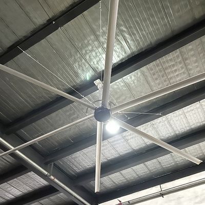 좋은 가격 24ft 알루미늄 마그네슘 합금 HVLS 창고 고전압용 산업 천장 팬 온라인으로
