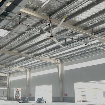 좋은 가격 380/220V 모터 타입 PMSM DC 브러시리스 외부 로터 7.3m 24FT 공기 냉각 산업 천장 팬 6 잎 블레이드 온라인으로