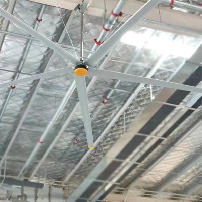 좋은 가격 3 7.3m 24FT HVLS 산업용 대형 천장 팬 창고 레스토랑 은 알루미늄 온라인으로
