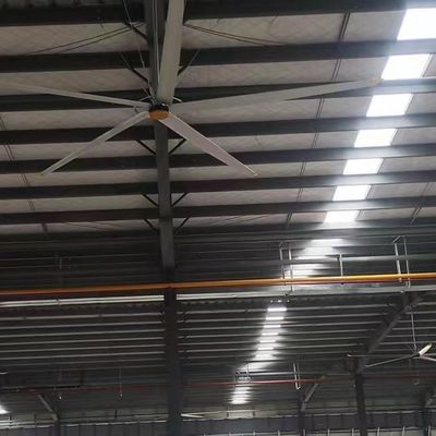 좋은 가격 강력한 6.1m 20FT HVLS 산업 천장 팬 레스토랑 및 제조 공장 온라인으로