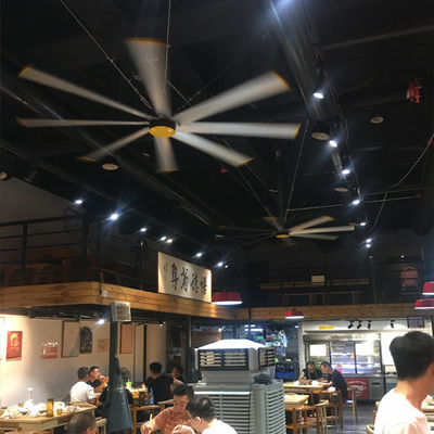 좋은 가격 2.4m 8FT 브러시리스 전기 HVLS 천장 팬 온라인으로