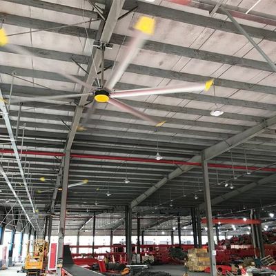 좋은 가격 알루미늄 마그네슘 합금 6.1m 20FT HVLS 유제품 농장 환기를 위한 산업 천장 팬 온라인으로
