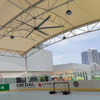 좋은 가격 5.0m 16FT HVLS 천장 팬 환기 전기 AC 전동 PMSM 모터 공기 냉각 환기 온라인으로