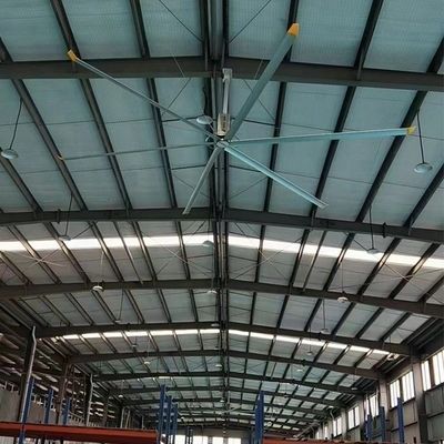 BLCD 모터 드라이브 타입 5.0m 16FT 기어박스 산업용 HVLS 천장 팬