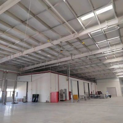 좋은 가격 DX 알루미늄 팬 5 블레이드 PMSM 모터 HVLS BYD 에너지 자동차에 사용되는 산업 천장 팬 온라인으로