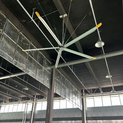 좋은 가격 알루미늄 마그네슘 합금 DX/DS Hvls 거대 천장 팬 6 블레이드 사용자 정의 온라인으로