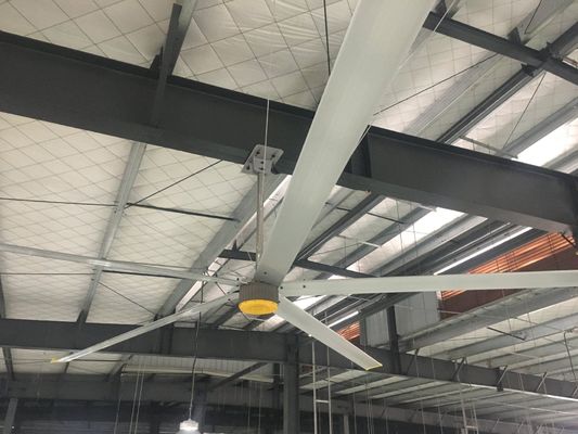좋은 가격 PMSM 모터 7.3 미터 지름과 SGS 인증을 가진 슈퍼 산업 HVLS 천장 팬 온라인으로