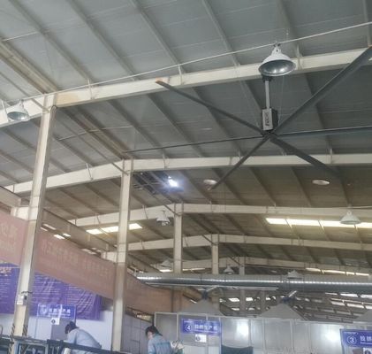 좋은 가격 1.5kw 모터 대형 HVL 산업 천장 팬 7.3m 지름과 AC 전기 전류 유형 온라인으로