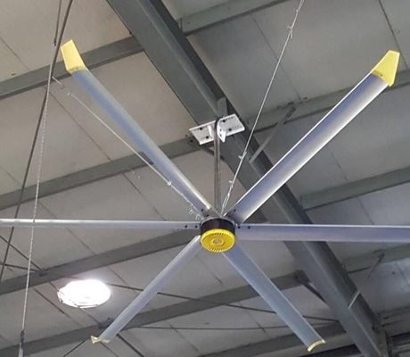 좋은 가격 에너지 절감 산업용 HVLS 천장 팬, 기어박스 모터 또는 PMSM 모터 및 원심류 흐름 방향 온라인으로