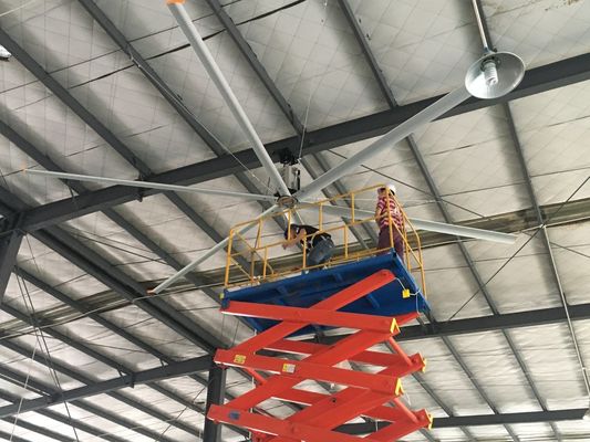 좋은 가격 에어로메탈 블레이드 3.6M 12 피트 pmsm 빛 색조 대형 HVLS 팬 온라인으로