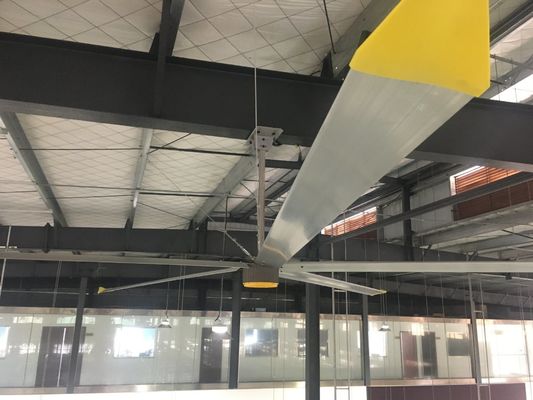 좋은 가격 8FT 0.15KW 배기가스 산업용 PMSM 5 블레이드 HVLS 팬 온라인으로