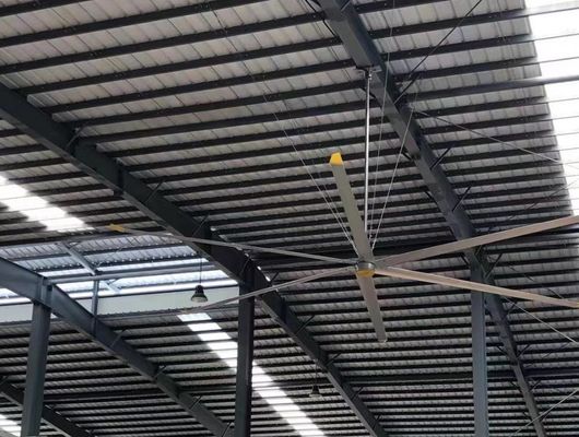좋은 가격 24FT 큰 산업용 PMSM HVLS 천장 팬 공기 냉각 및 환기를 위해 온라인으로
